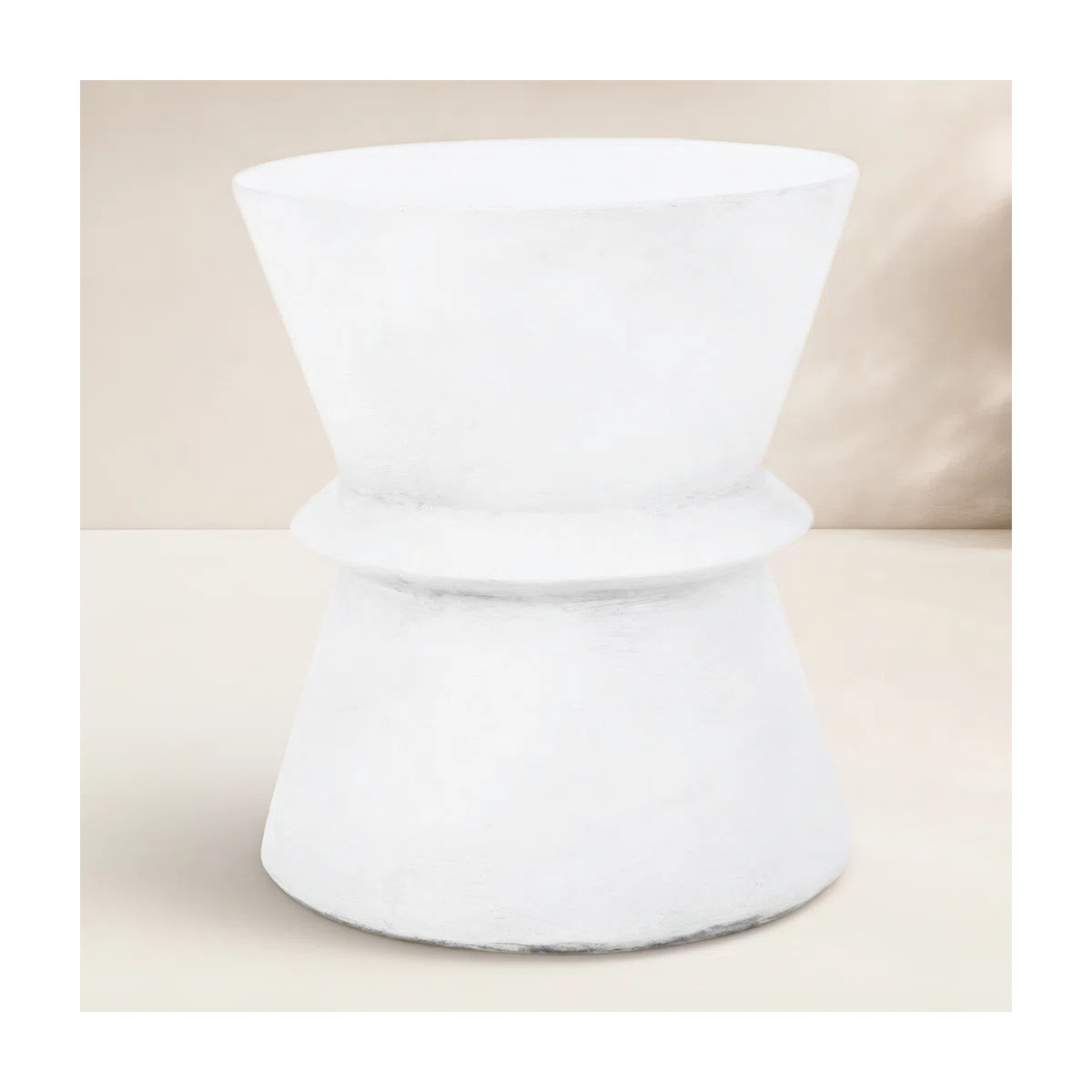 Jacqueline Outdoor Lightweight MGO Side Table with Hourglass Silhouette | Wayfair North America
