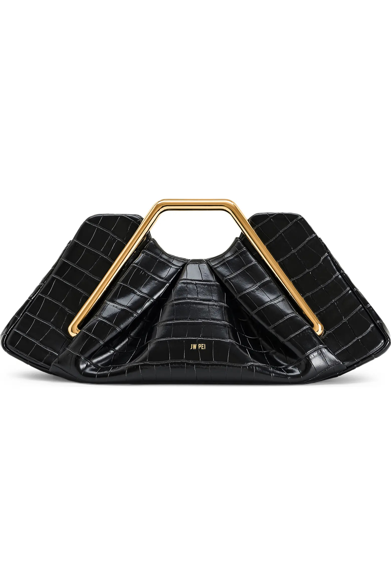 Lila Croc Embossed Faux Leather Clutch (Women) | Nordstrom | Nordstrom