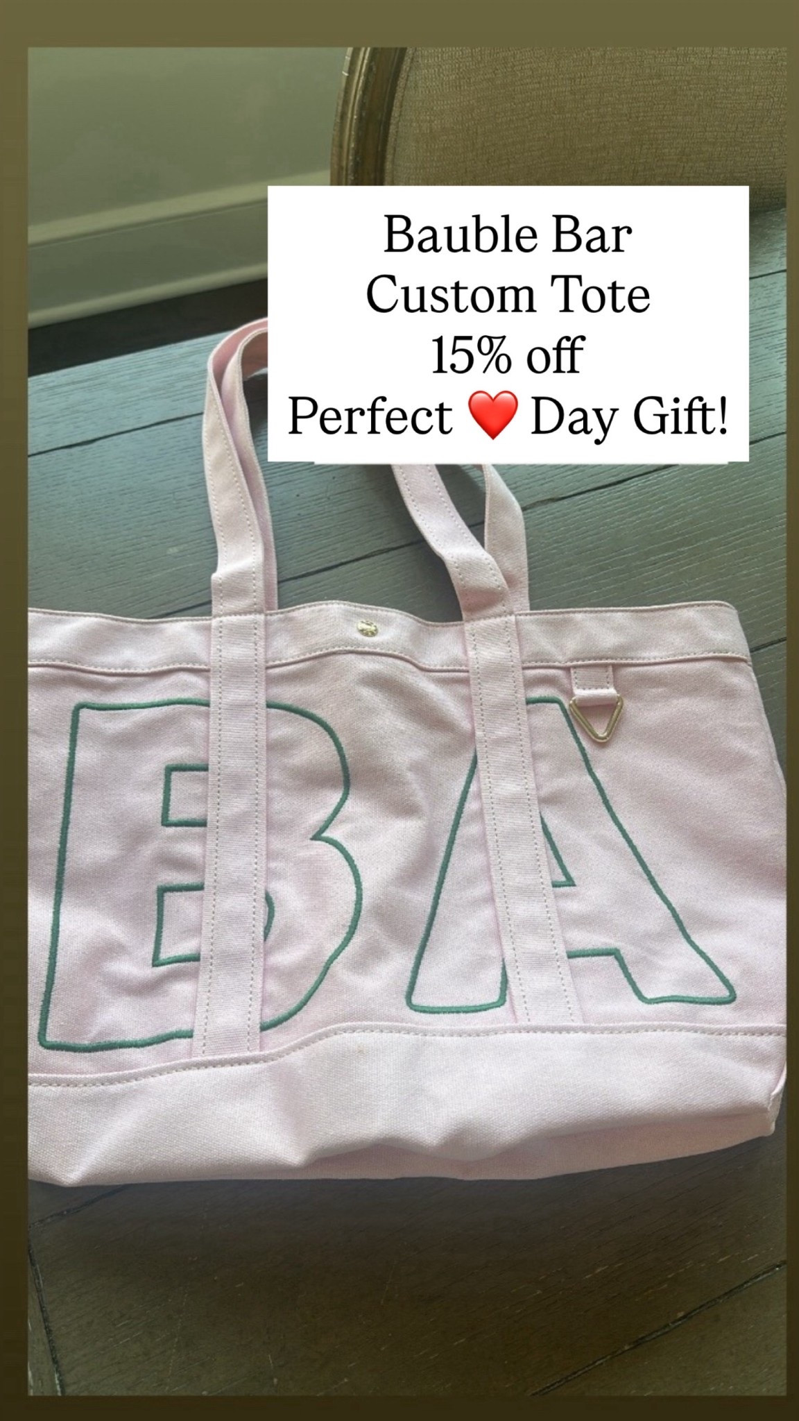 Bauble bar custom tote bags are on sale! Other soon for Valentine’s Day! 
Travel bag 
Weekend bag 
Carry on 
Beach bag 

#LTKTravel #LTKActive #LTKootd