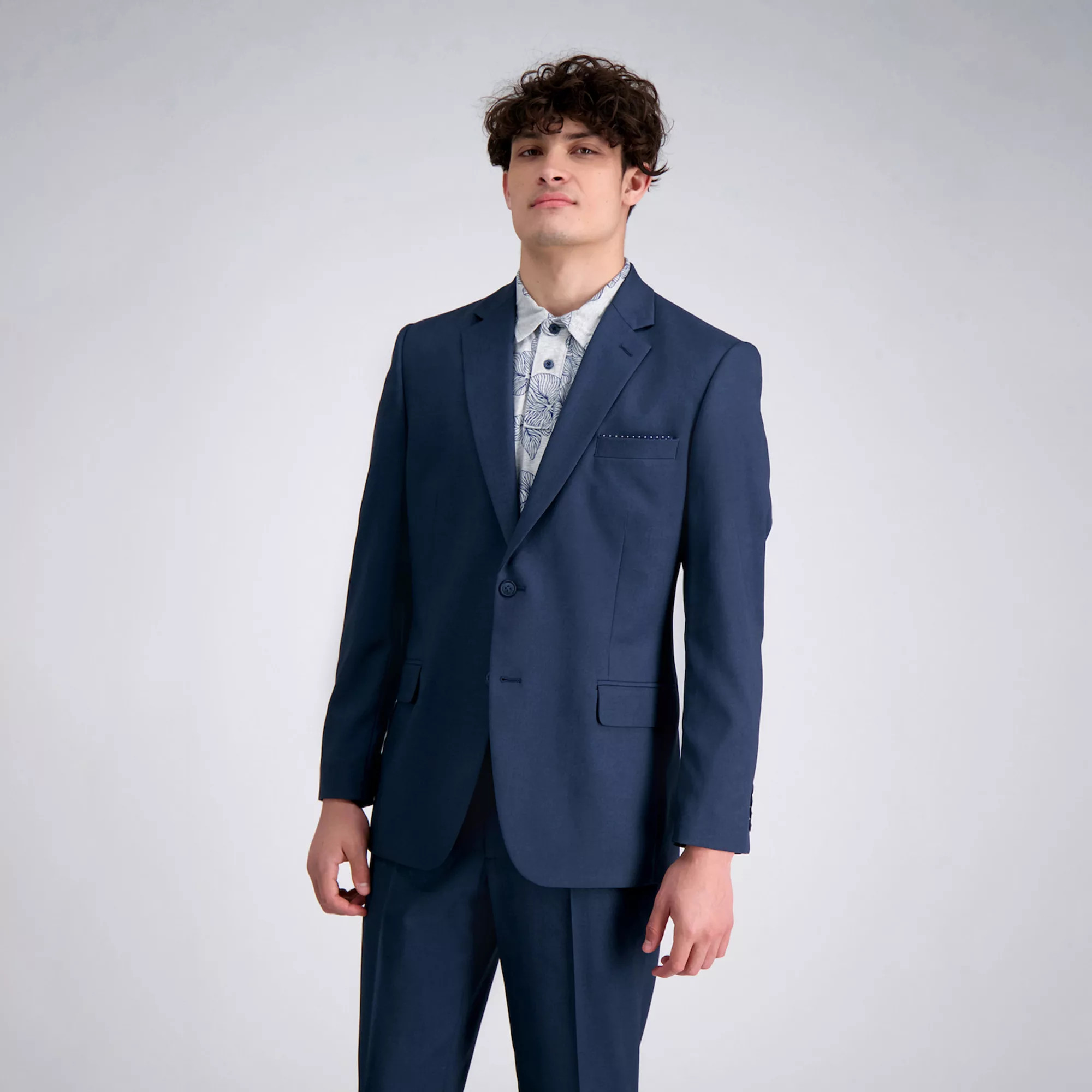 Men's Haggar® Travel Performance Tailored-Fit Stretch Suit Jacket, Size: 50 - Regular, Dark Gray Grey | Kohl's