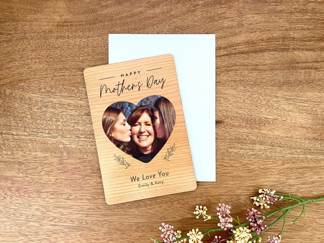 Personalized Mothers Day Cards • Wood Card Plaque• Mother’s Day Gifts • Custom Gift • G... | Etsy (US)