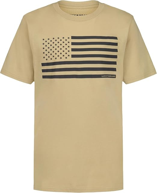 Lucky Brand Boys' Short Sleeve Graphic Crew Neck T-Shirt, Soft, Comfortable, Relaxed Fit | Amazon (US)