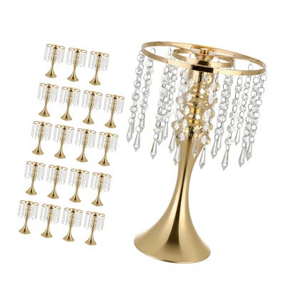 Wedding Flower Vase, 13.4 in Tall Flower Table Centerpieces, Crystal Banquet Vases Easy Installation, Electroplated Finish, Versatile Arrangement Stan | Wayfair North America