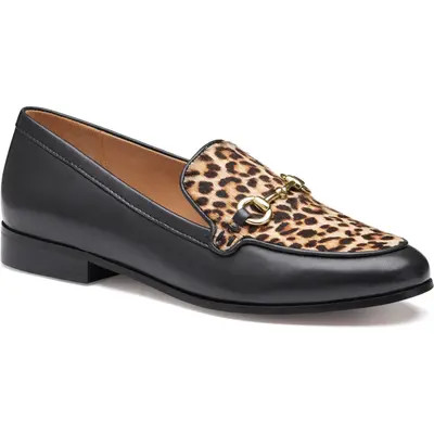 Johnston & Murphy Ali Bit Loafer in Black Croc at Nordstrom, Size 6.5 | Nordstrom