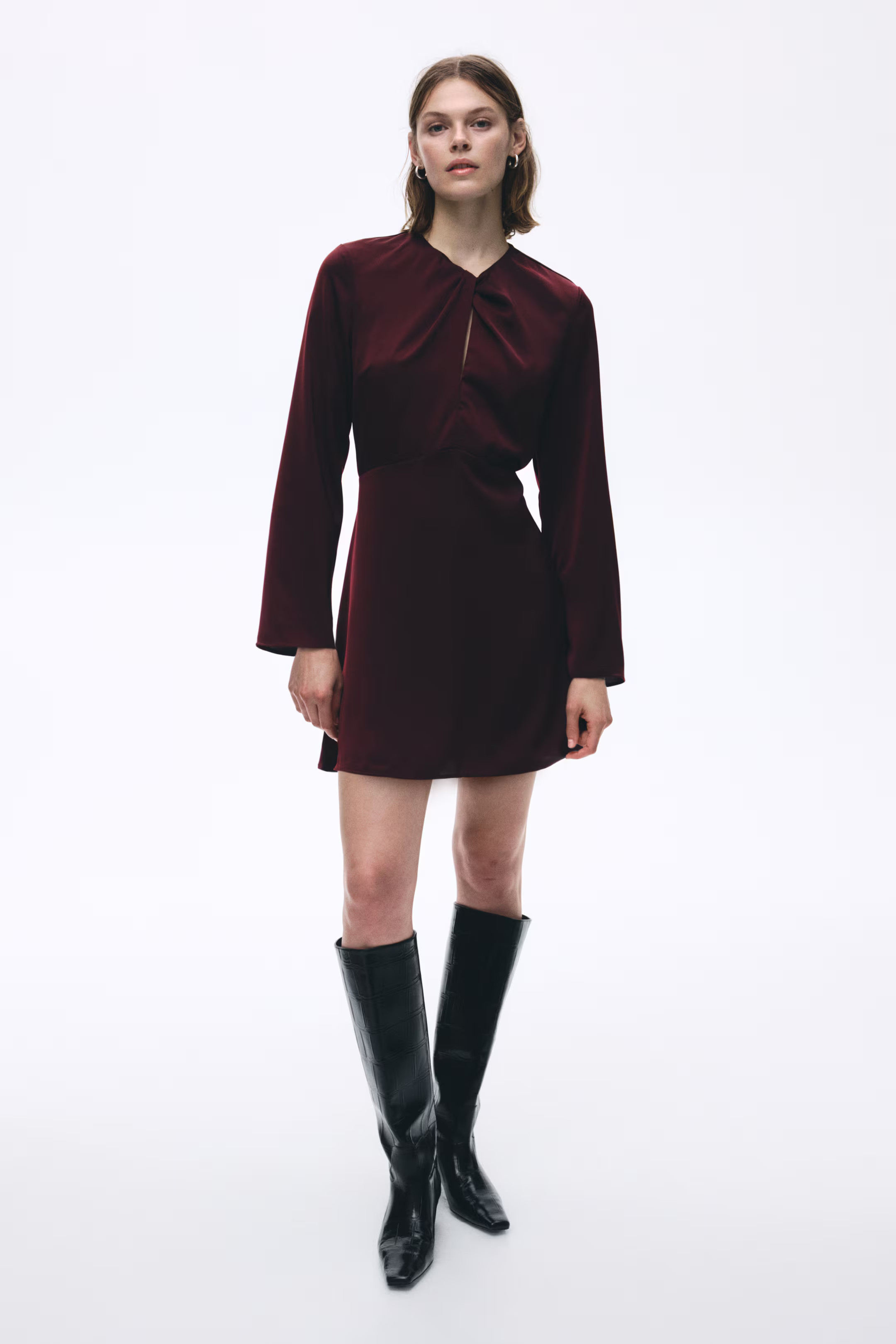 Twist-detail dress | H&M (UK, MY, IN, SG, PH, TW, HK)