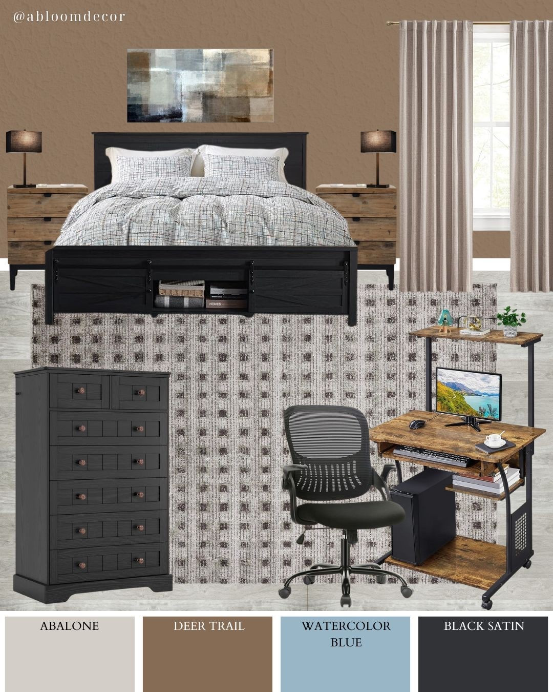 Neutral Rustic Modern Teen Bedroom Mood Board

#LTKMens #LTKFamily #LTKHome