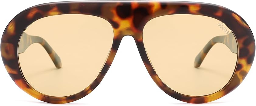 SOJOS Trendy Oversized Polarized Aviator Sunglasses Womens Men Retro Vintage 70s Style UV Protect... | Amazon (CA)