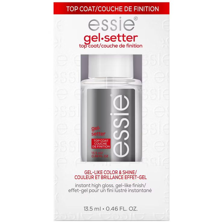 ESSIE GEL SETTER TOP COAT: high shine clear nail polish top coat that provides a plumped gel-like... | Target