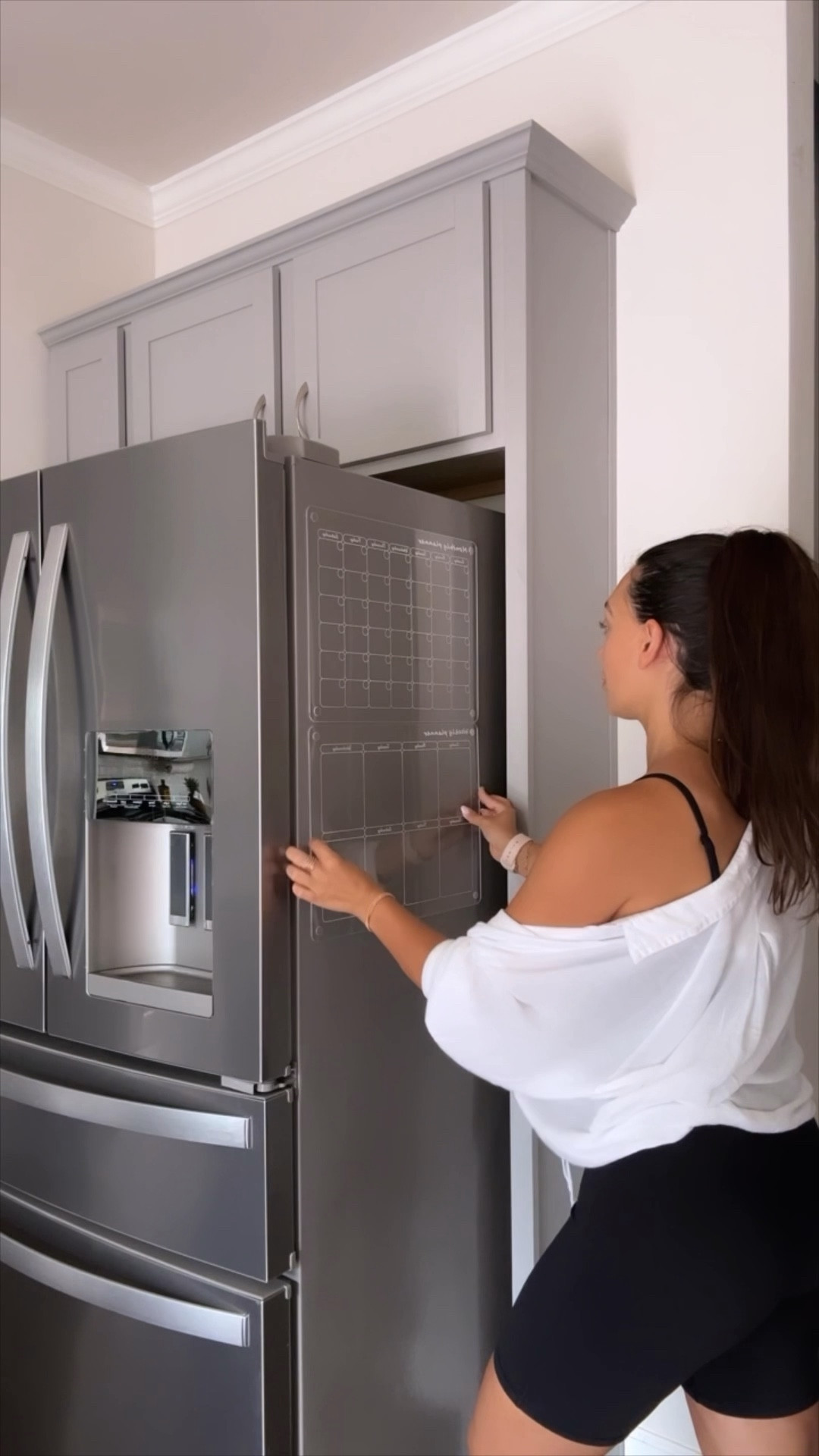 My Acrylic Magnetic Calendar for the fridge comes in a Clear Set of Two Monthly and Weekly Dry Erase Board. Includes 6 Ultra-Durable Markers in 3 Colors: Blue, Purple and White. 

#LTKunder50 #LTKFind #LTKhome