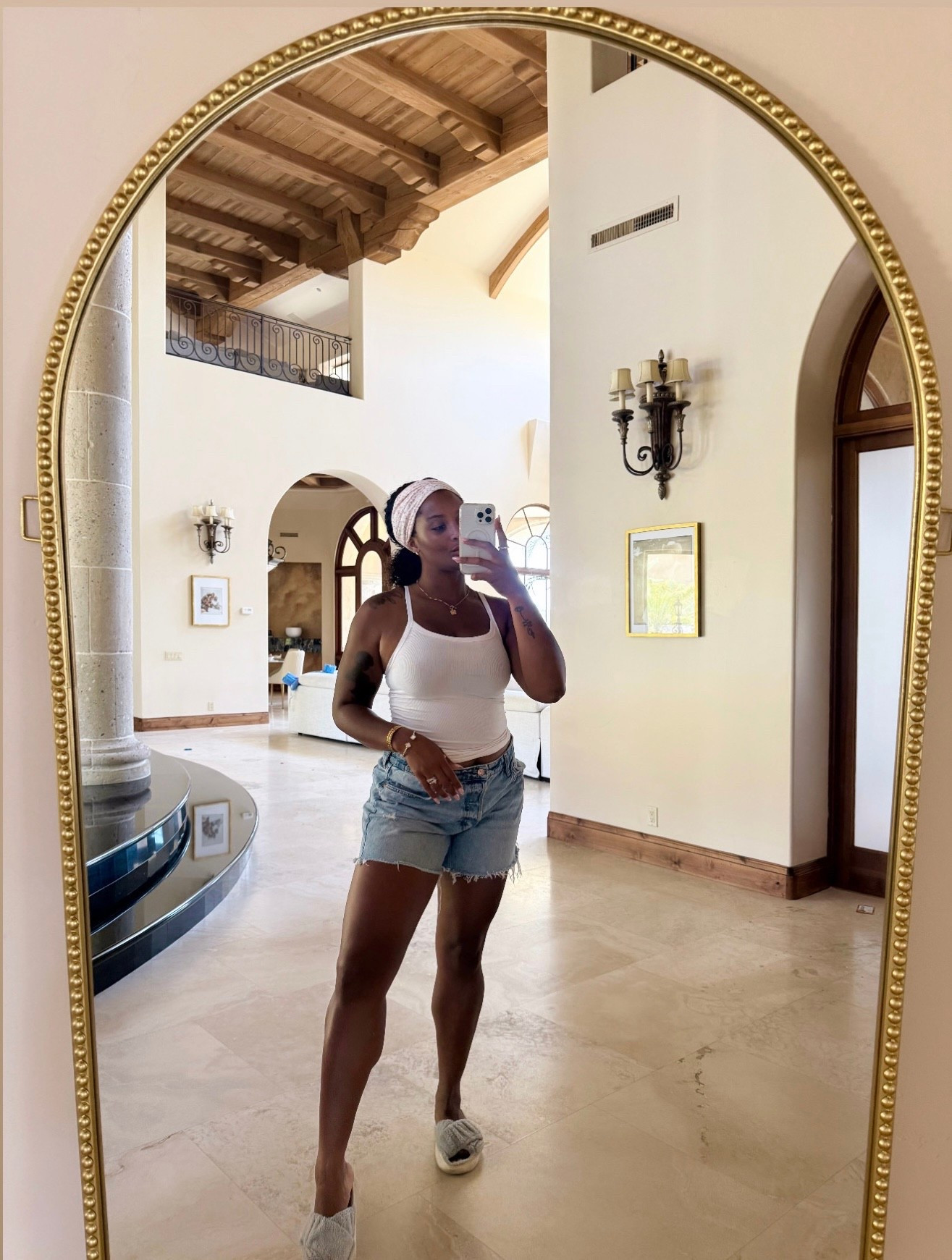 there’s nothing a cute & comfy pair of denim shorts can’t fix. this is my perfect go-to effortless summer fit. Walmarts tanks are so underrated, they feel like butter! I have multiple in all colors 😍

size DOWN in the tanks — wearing a XS
shorts — wearing a M

#LTKStyleTip #LTKMidsize #LTKSummerEdit