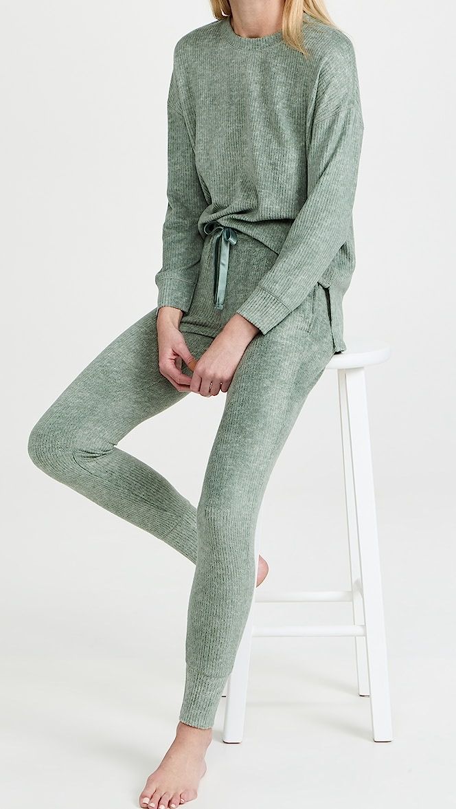 Heather Fuzzy Luxe Pajama Set | Shopbop