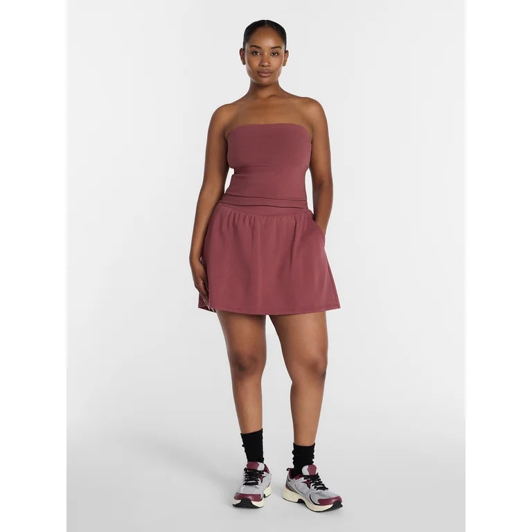 Athletic Works Women's and Women's Plus Drawstring Skort, Size XS-4X | Walmart (US)