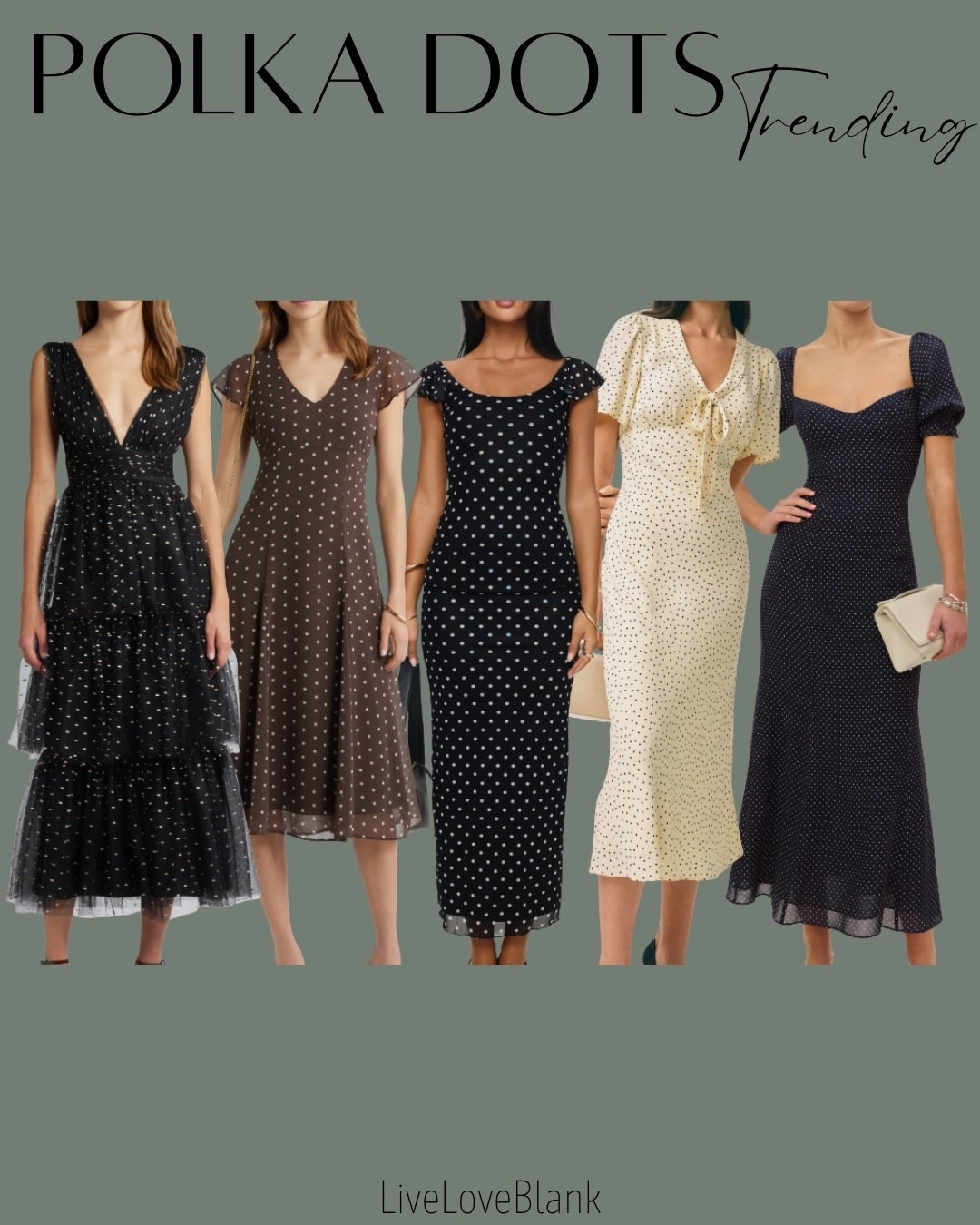 Polka Dots are currently trending 
Polka dot dresses 
Vacation dresses 



#LTKSeasonal #LTKOver40 #LTKU