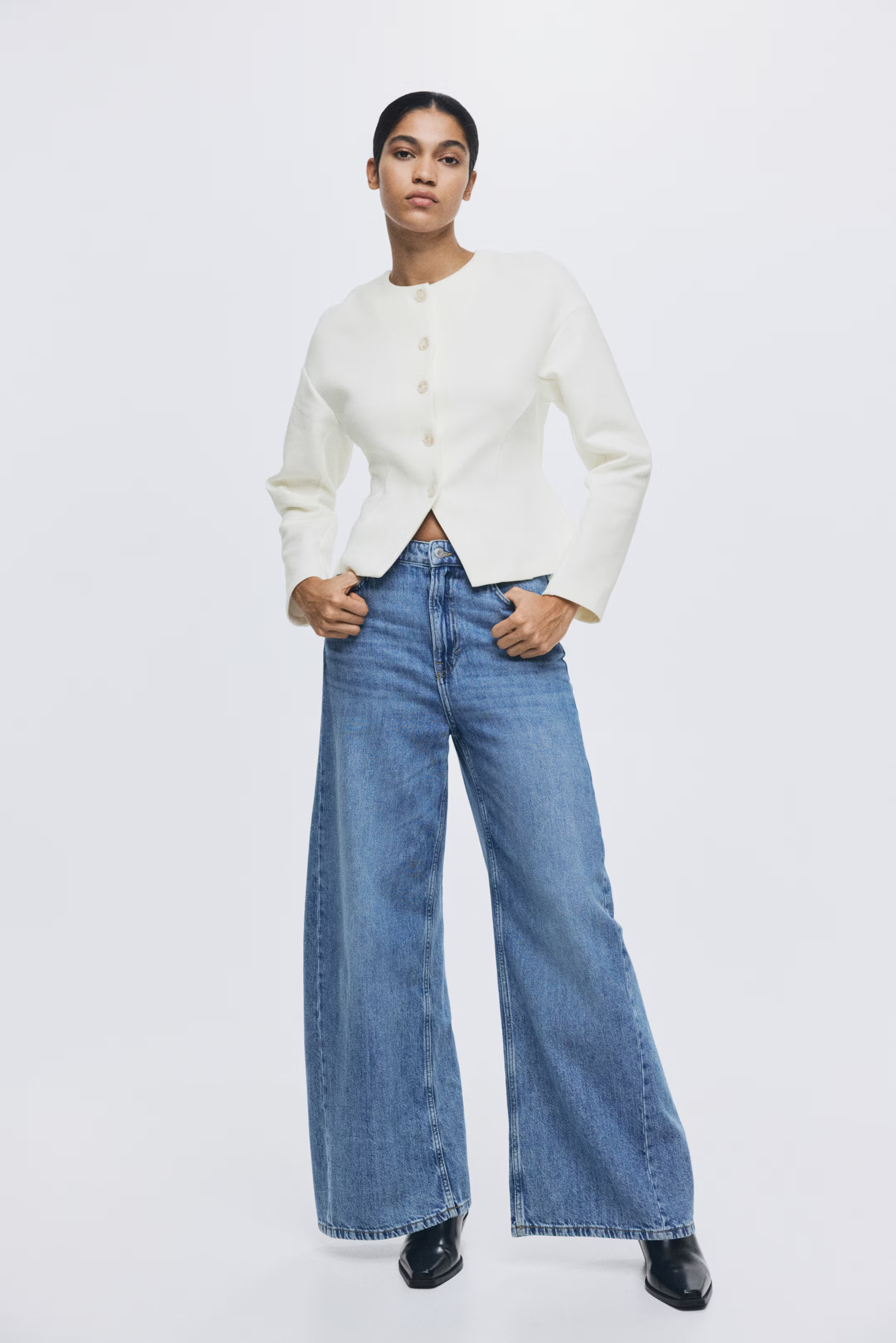 Collarless Scuba Blazer | H&M (US + CA)