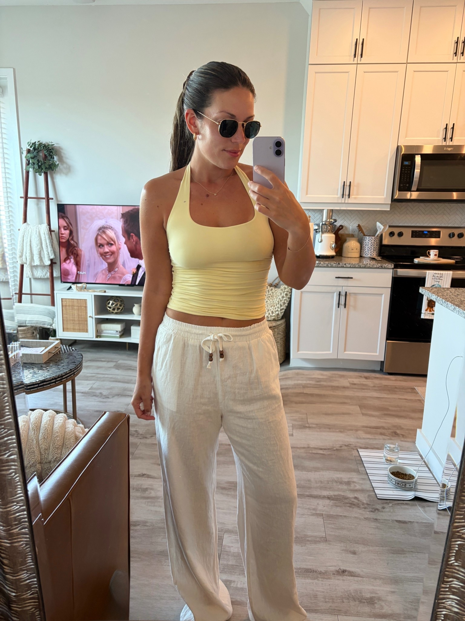 butter yellow + linen has been my go-to lately ☀️🤍
the top is the softest material, has a built-in bra (!!) and doesn’t show sweat 🙌🏼✨
linked the exact top + sunnies, and similar pants 🤍
wearing a size small in the top for reference 💛

#butteryellow #butteryellowstyle #butteryellowoutfit #butteryellowaesthetic #yellowstyle #softsummerstyle #amazonfashion #amazonfinds #amazonstyle #amazonoutfit #founditonamazon #amazonmusthaves #amazonsummer #summerstyle #neutralstyle #linenset #coastalstyle #effortlessstyle #ltkstyle #ltkfinds

#LTKSeasonal #LTKTravel #LTKootd
