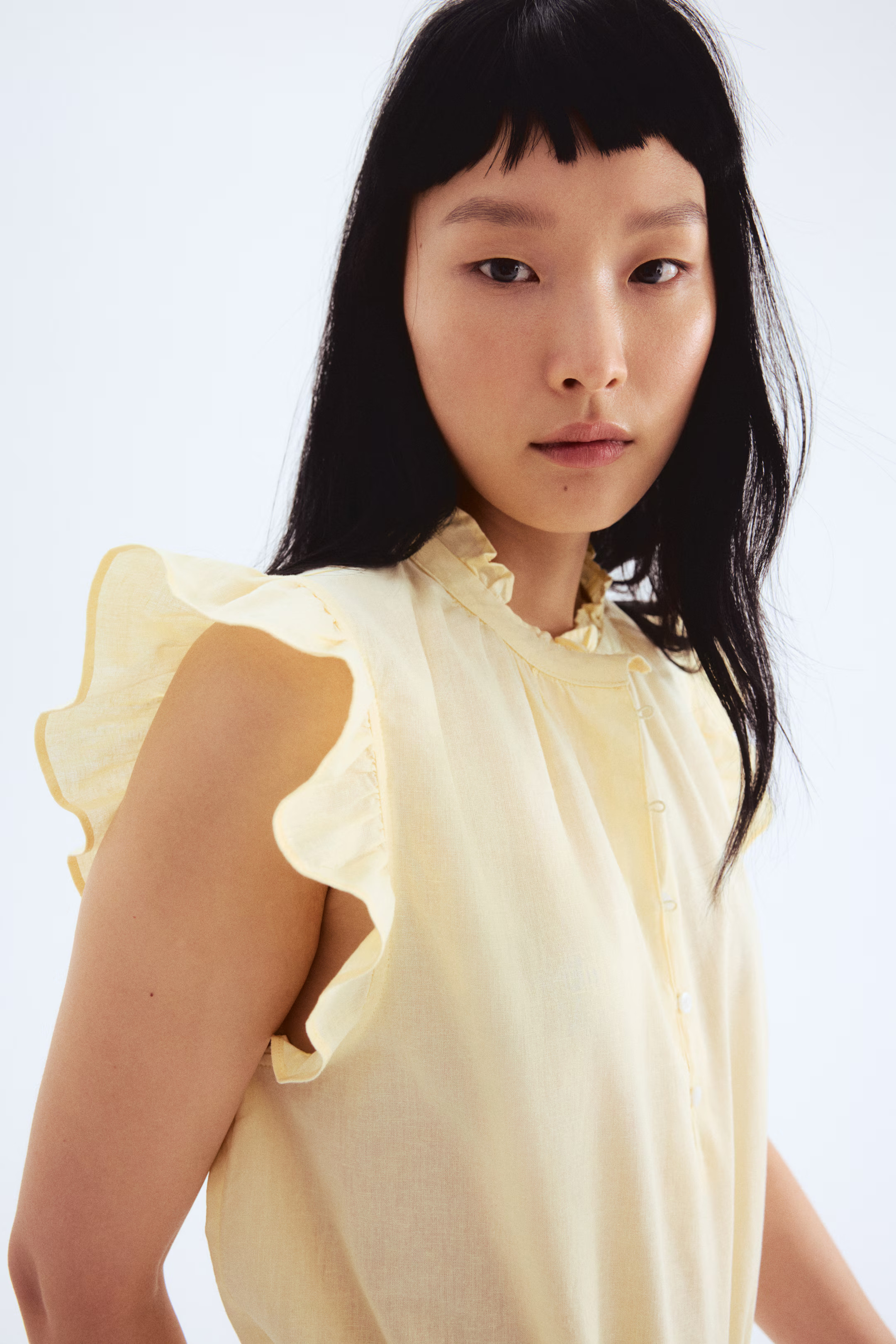 Blouse van linnenmix | H&M (DE, AT, CH, NL, FI)