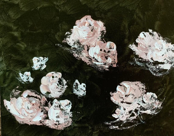 Oil Painting of Roses Abstract | Etsy (US)