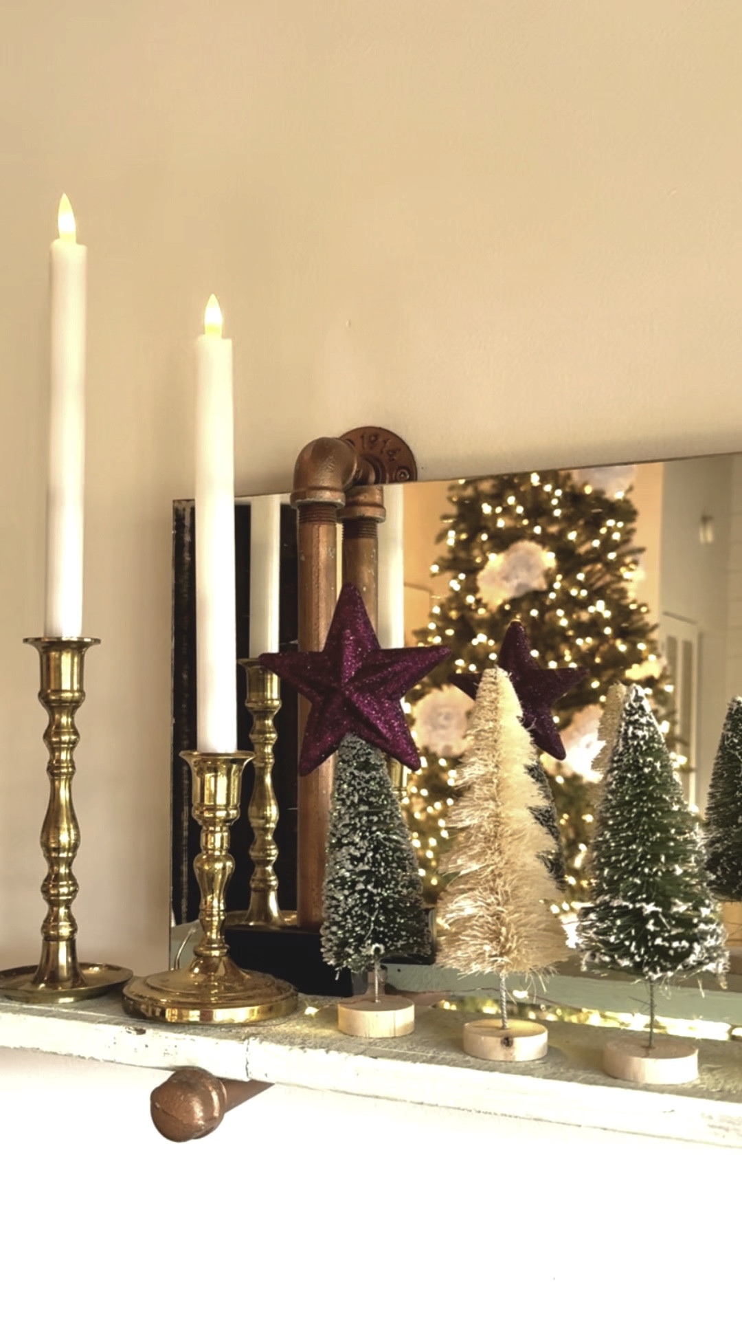 Bottle brush advent calendar! Super easy budget DIY Christmas and holiday decor idea! 

#LTKHoliday #LTKSeasonal #LTKhome