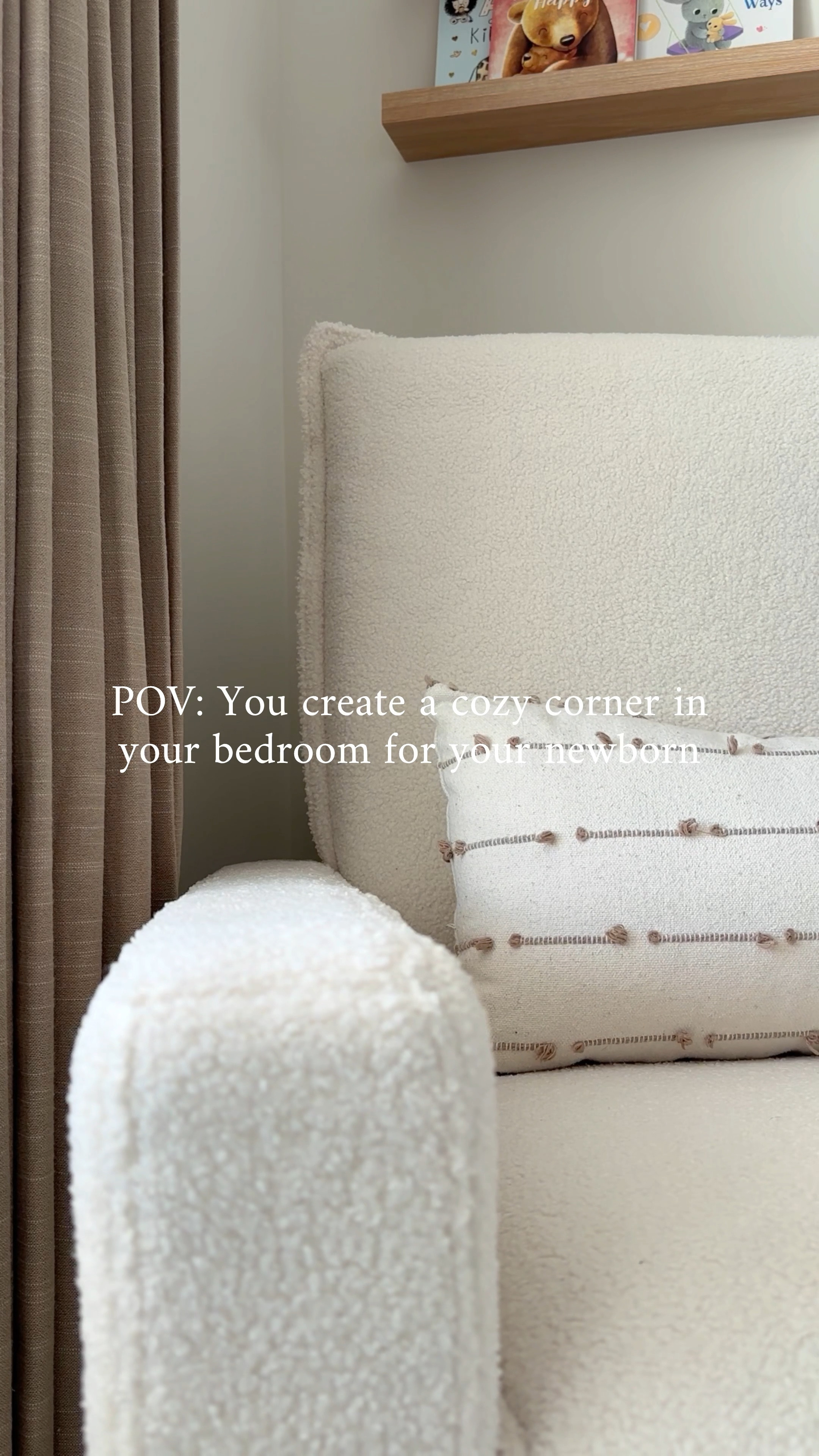 Been loving snuggling our little one in this cozy little corner 🥰

#LTKHome #LTKBaby #LTKKids