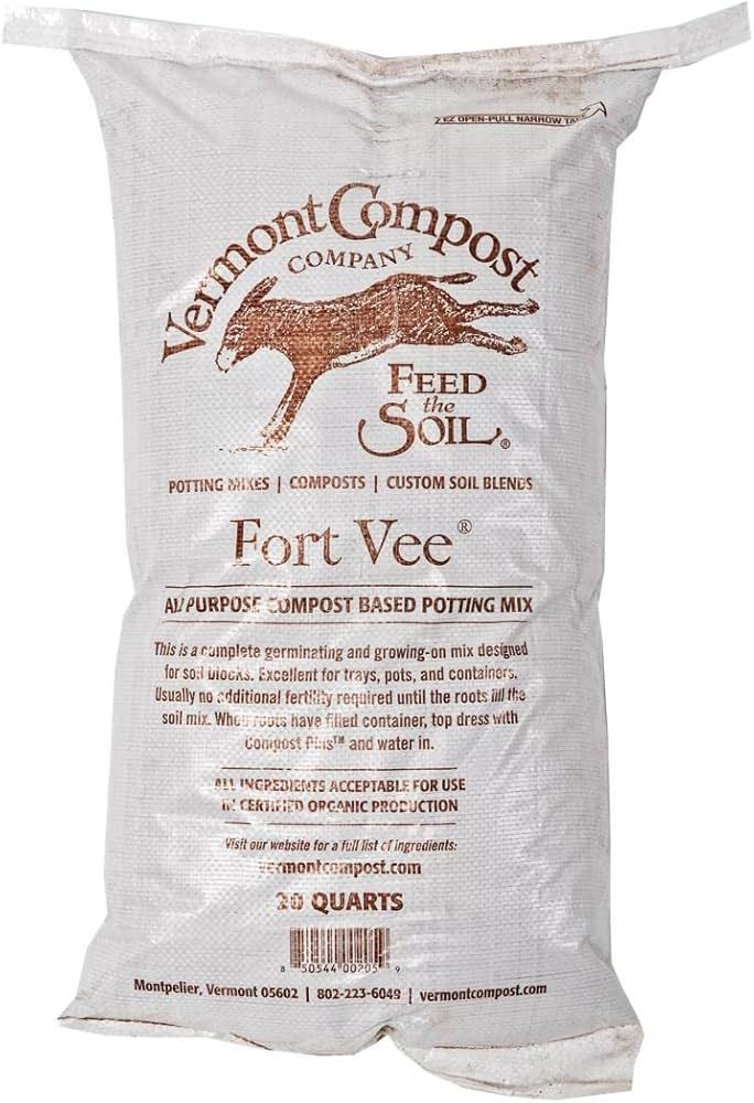 Vermont Compost Company Fort Vee - Organic Potting Soil Mix | High-Nutrient Compost-Based Potting... | Amazon (US)