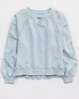 Aerie Hey Crochet Sweatshirt | American Eagle Outfitters (US & CA)