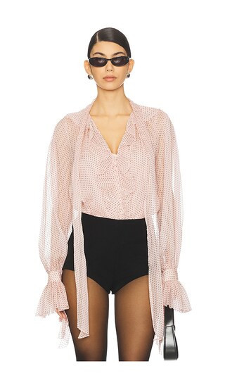 LoveShackFancy Linette Top in Rose. - size S | Revolve Clothing (Global)