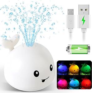 2024 Upgraded Baby Bath Toys, Rechargeable Light Up Bath Toys for Kids 1-3 Babies 6-12 12-18 Mont... | Amazon (US)