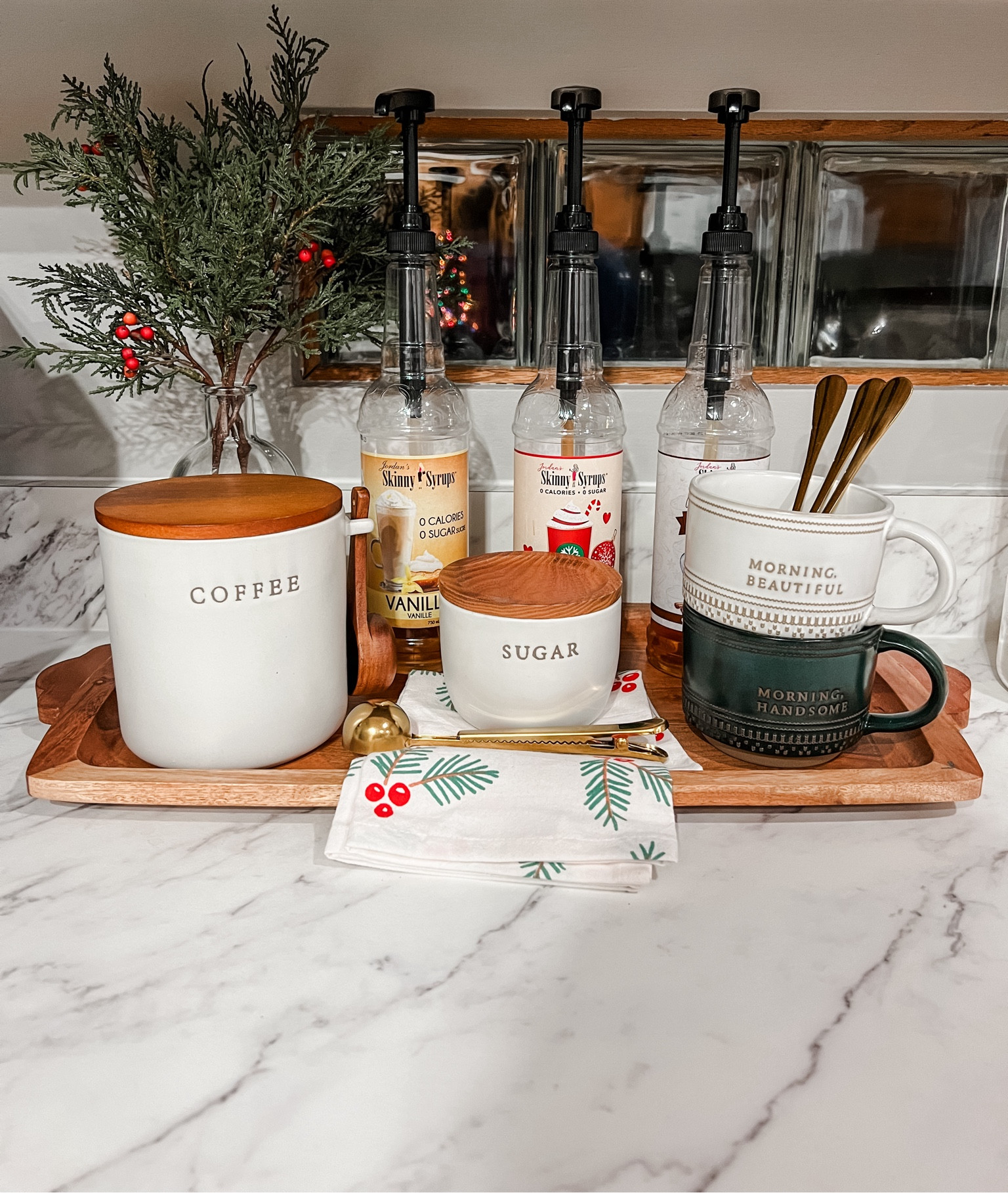 Christmas coffee bar decor ☕️🎄

Target Christmas, Target decor, coffee station, coffee tray, Christmas coffee mugs, couples mugs, Christmas brunch, Christmas decor

#LTKSeasonal #LTKhome #LTKHoliday