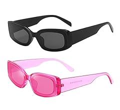 Dollger Rectangle Sunglasses for Women Men Retro Chunky Y2K Sunglasses Rectangular 90s 00s sungla... | Amazon (US)