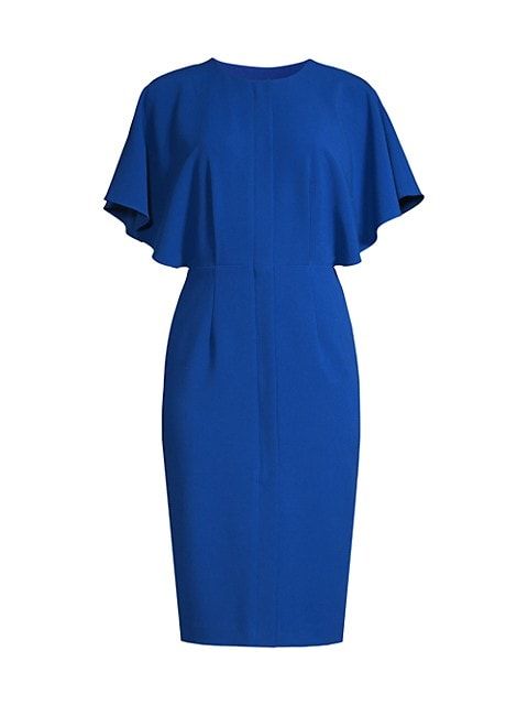 Holland Flutter-Sleeve Sheath Dress | Saks Fifth Avenue