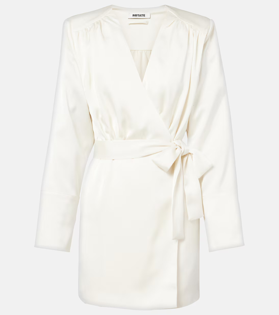 Satin wrap dress | Mytheresa (UK)