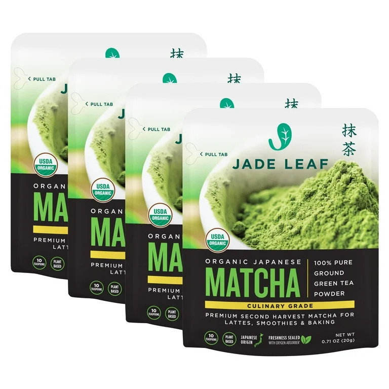(4 pack) Jade Leaf Organic Japanese Matcha Culinary Green Tea Powder for Smoothies, Lattes, and B... | Walmart (US)