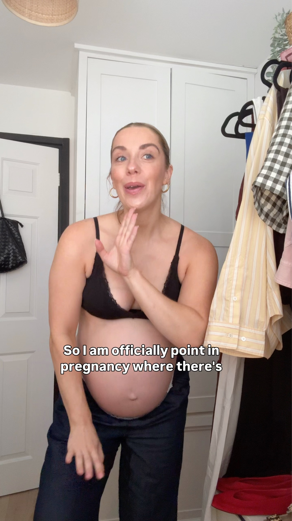 Officially at the point in pregnancy where getting dressed is a mission and not feeling like a clown is hard too… let’s go through it together and get dressed at 8 months pregnant! 🤎💛

These jeans are non maternity and they’ve been a staple in my pregnancy wardrobe. So comfy! 

#LTKsummer #LTKstyletip #LTKmaternity