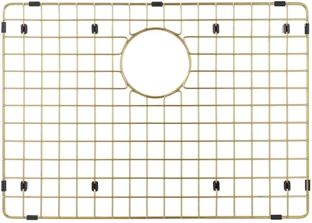 Starstar Sinks Protector Matte Gold 304 Stainless Steel Kitchen Sink Bottom Grid, Rack (19 x 14) | Amazon (US)