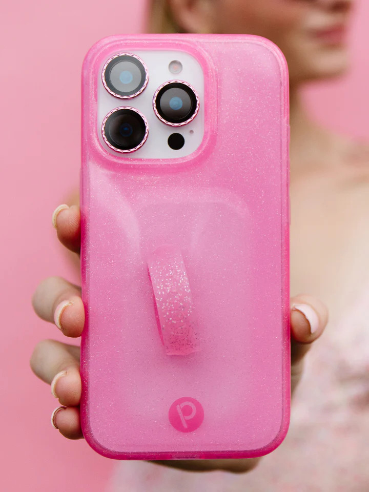 Loopy Cases - Clear Sparkle Pink | Loopy Cases