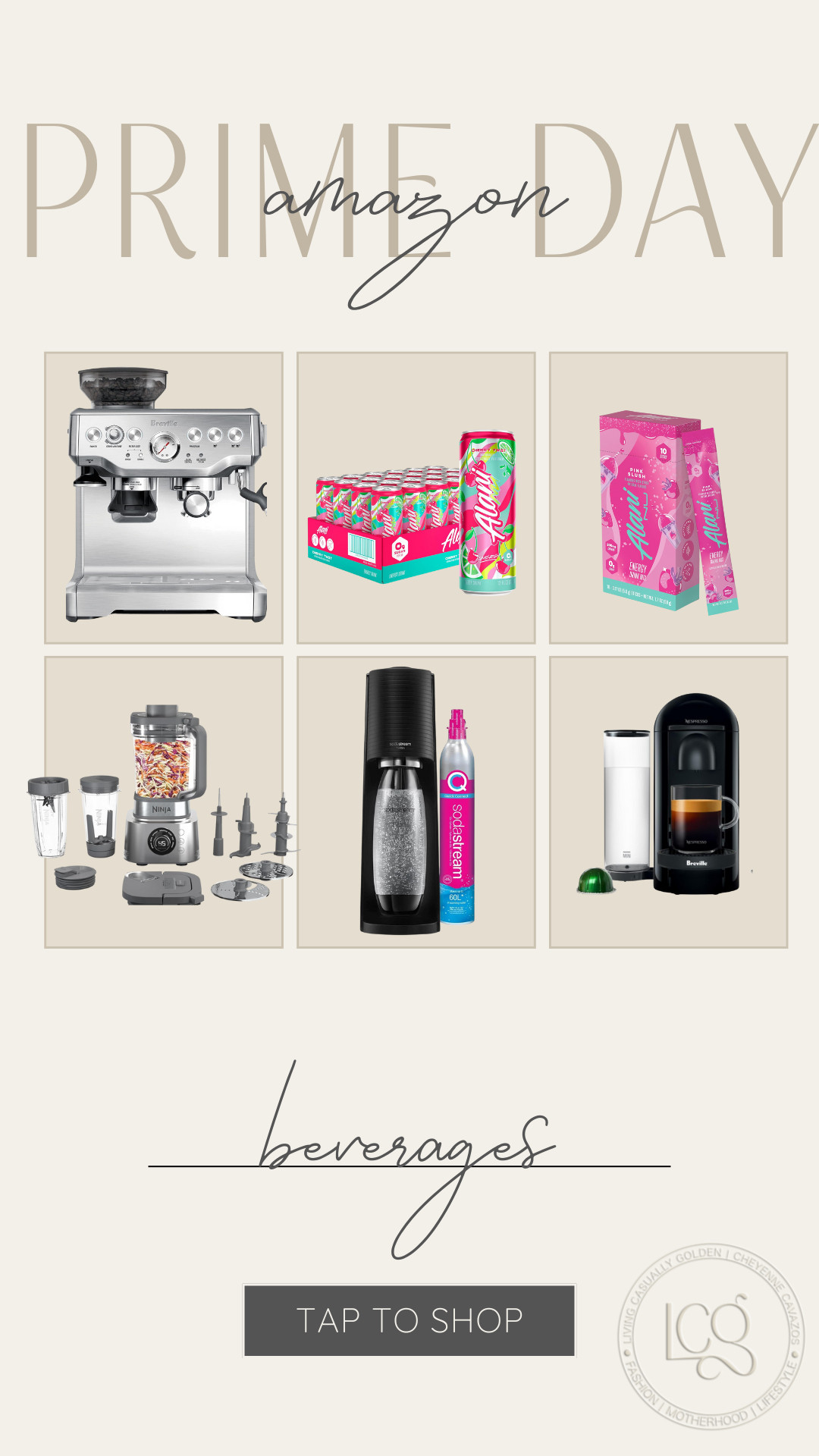 My favorite beverages & drink makers on sale for prime day!! @amazon @amazonhome #founditonamazon #amazonpartner - can’t believe Alani is currently on sale!! Also loving my new Breville & soda stream, and also linking Nespresso and a blender for smoothies! 

#LTKHome #LTKSaleAlert