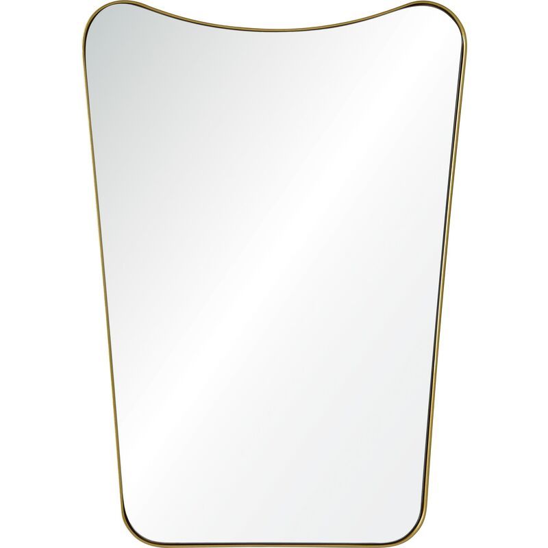 Tufa Wall Mirror, Gold | One Kings Lane
