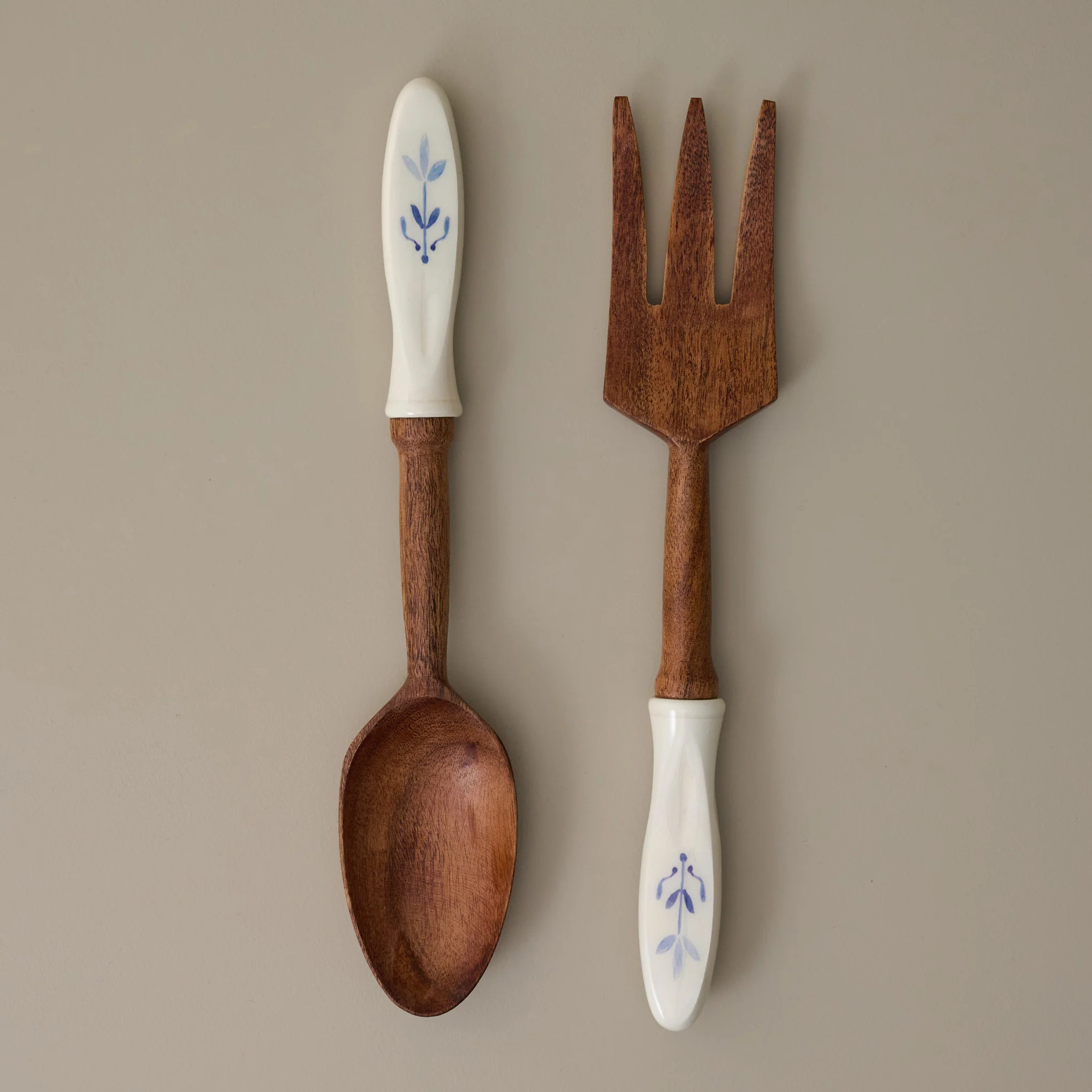 Vintage-Inspired Resin and Wood Servers, Set of 2 | Magnolia