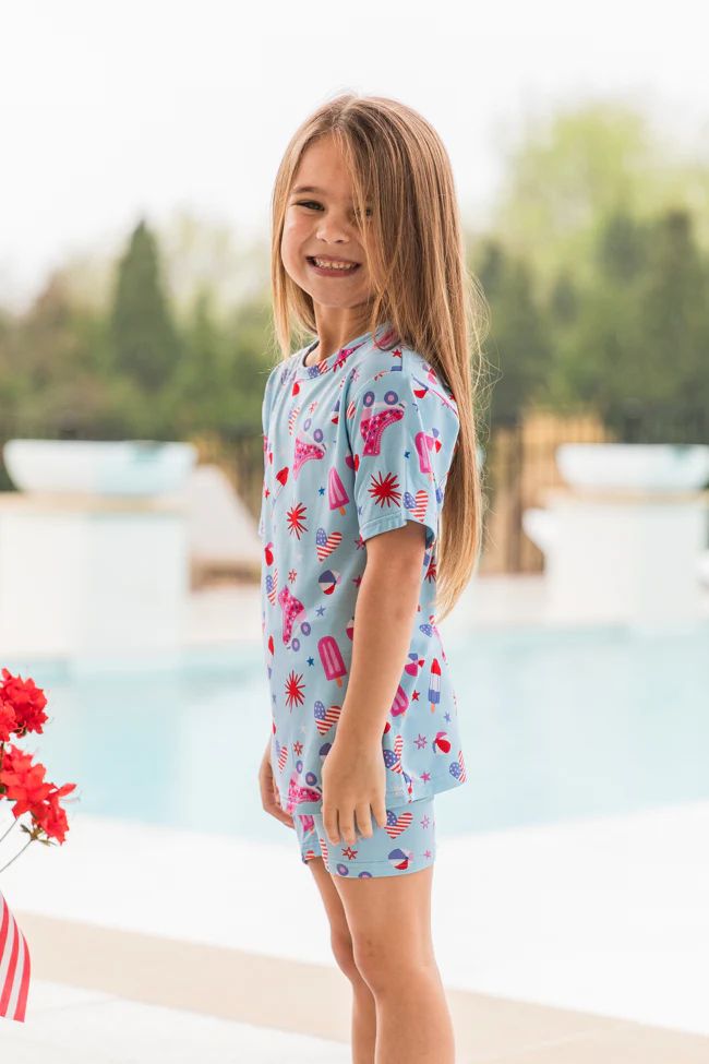 Kid's Over The Moon In Firecracker Fabulous Set | Pink Lily