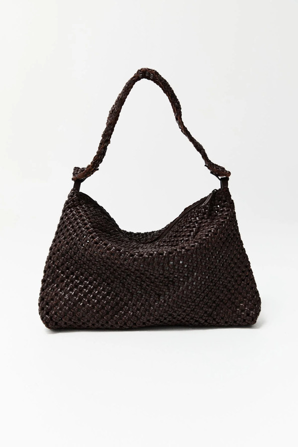 Click for more info about Macrame Shoulder Bag - Chocolate