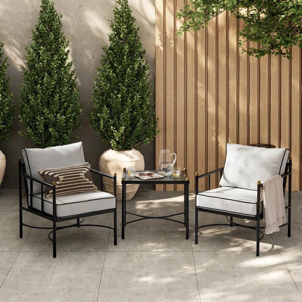 Pertti Rectangular Outdoor Patio Armchair | Wayfair North America