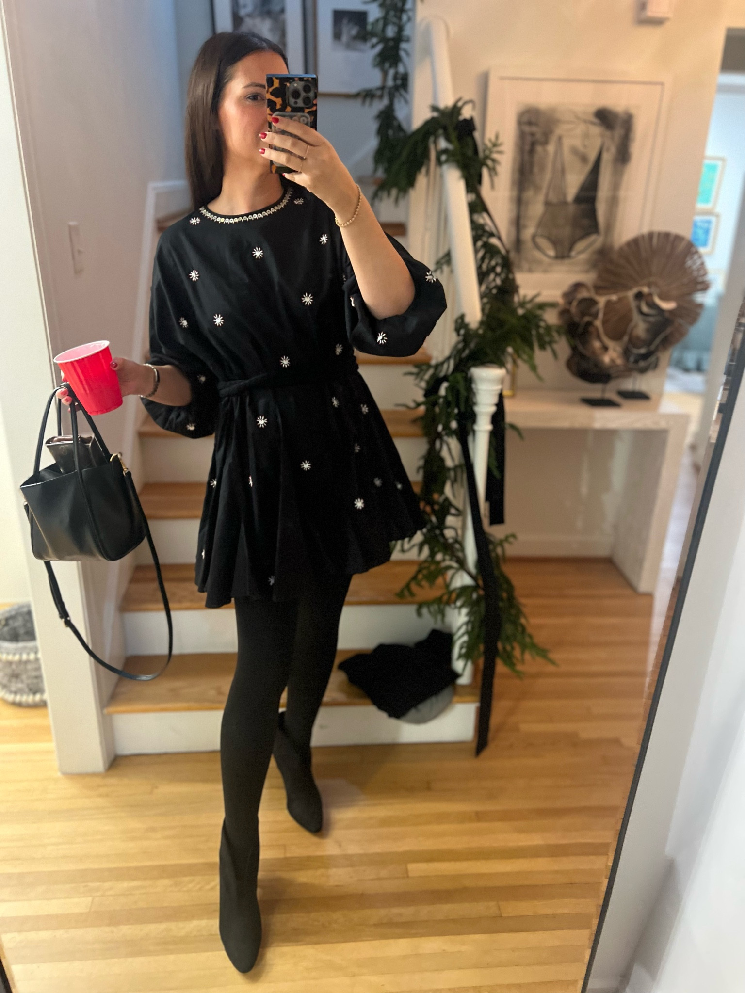 Remember this dress? The same style is on sale in spring colors! Very generous sizing, I’m a medium 