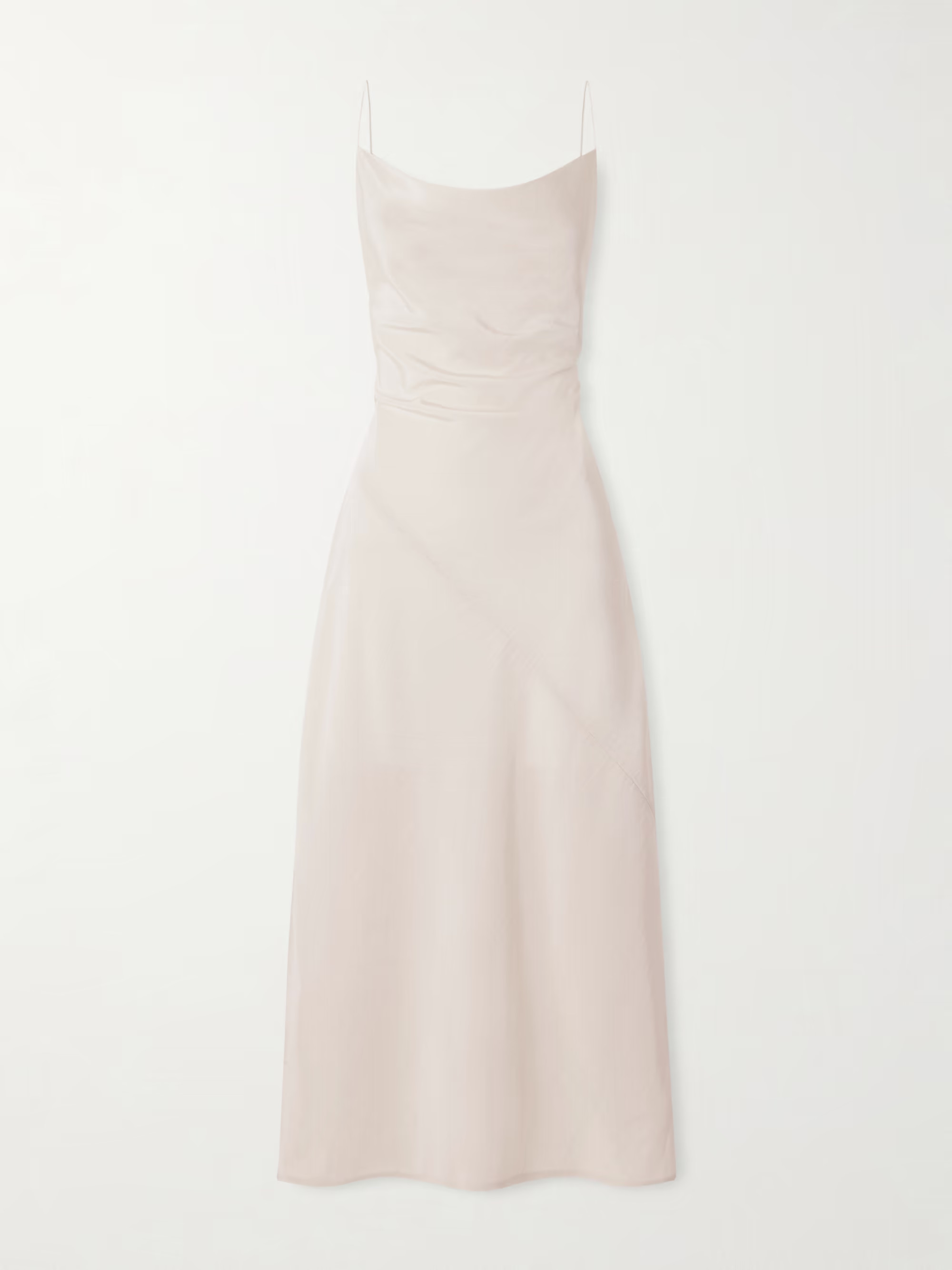 Jasmine draped wool crepe de chine midi dress | NET-A-PORTER (US)