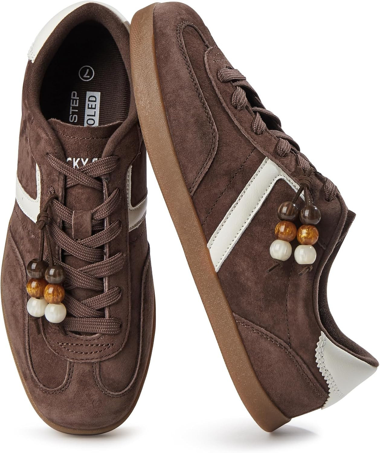 LUCKY STEP Women's Fashion Retro Sneakers Casual Trendy | Amazon (US)