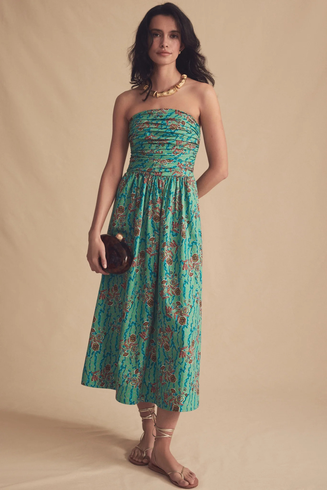 Fauvist Floral Strapless Mireille Dress | Tuckernuck (US)