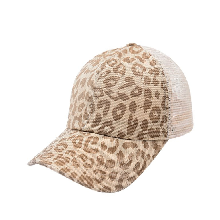 Fugua Baseball Cap Leopard Pattern Casual Sports Cap,Unisex,Women,Brown - Walmart.com | Walmart (US)