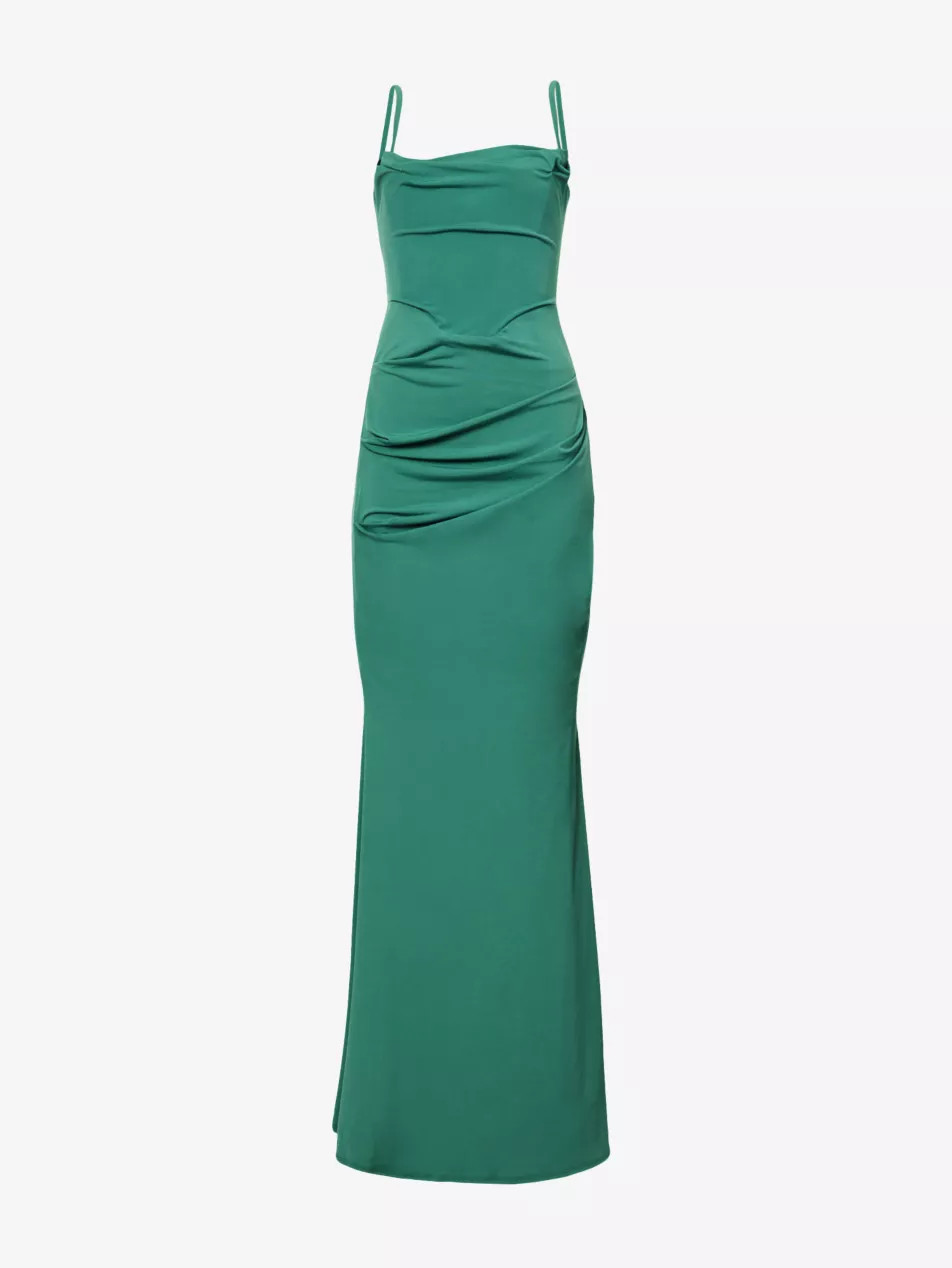 Milena sleeveless stretch-crepe maxi dress | Selfridges