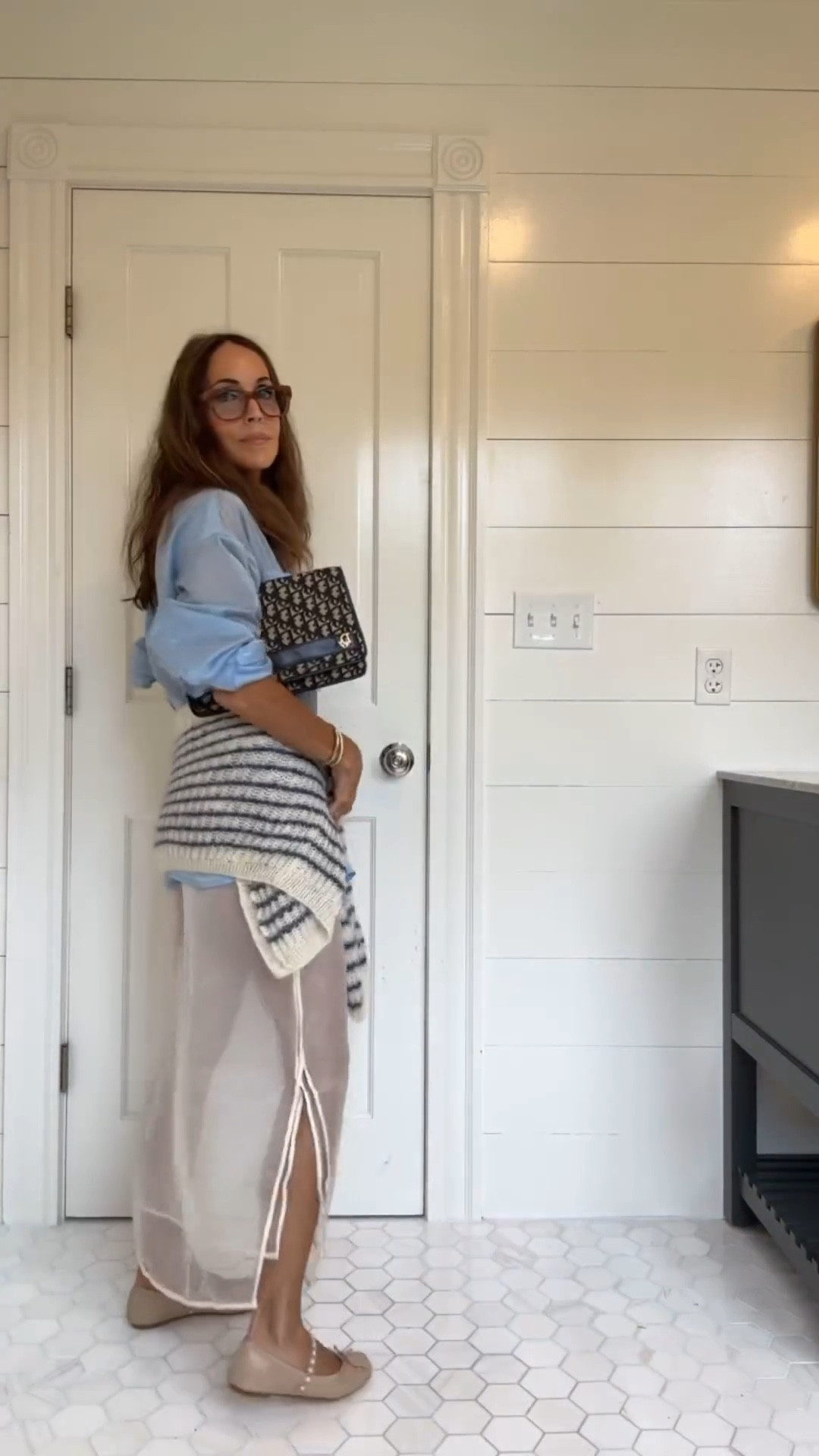 still loving sheer 🤍

shirt: kulakovsky 
skirt: donni 
shoes: pretty ballerinas 
sweater: vuuna
bag: @vntg44 Dior
bracelets: tacori 

#LTKVideo #LTKStyleTip #LTKItBag