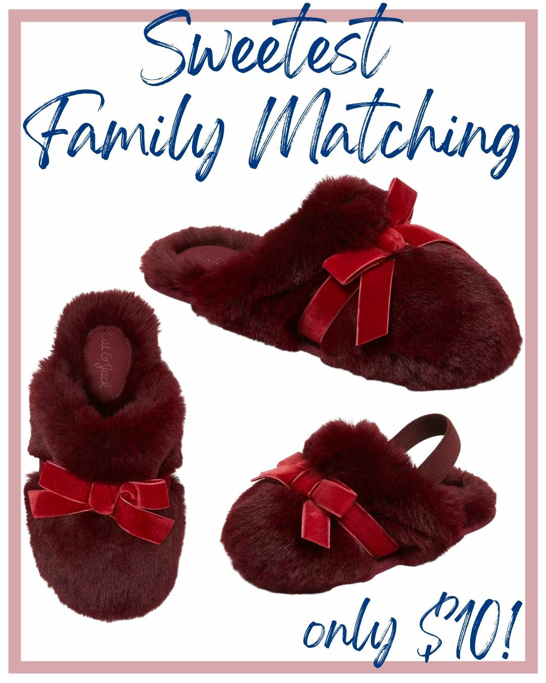 sweetest family matching with these $10 slippers! come in women's, kids, and toddler sizes! perfect stocking stuffer!  

 #LTKGiftGuide #LTKHoliday #LTKKids