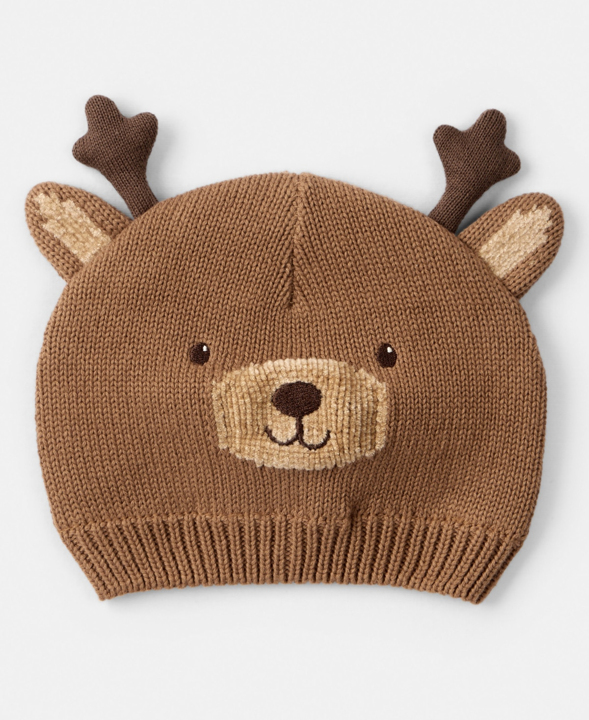 Carter's Baby Boys or Baby Girls Christmas Reindeer Crochet Hat - Brown | Macy's
